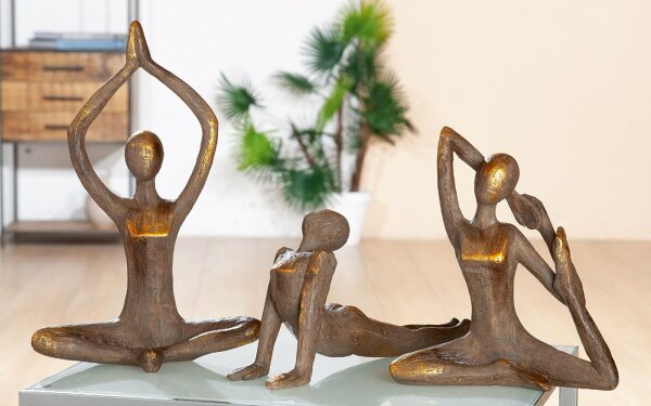 Gilde Poly Sort.Figuren "Yoga-Frau" Serie 6 Stück