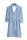 Walra Bademantel Soft Jersey Robe Blau / Weiß - S/M cm