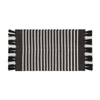 Walra Badematte Stripes & Structure Off Black /...