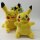 Pokemon Kuscheltier Pokemon Pikachu Plüschtier XXL 25 cm Stofftier Anime Kawaii Plush Stofftier Cute Plushie Halloween Weihnachten Geschenke für Kinder (Pikachu Augen auf)