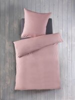 Optidream Chambray Bettwäsche 135 x 200 cm Bettbezug 135 cm x 200 cm  Kopfkissenbezug 80 x 80 cm rosa rosa