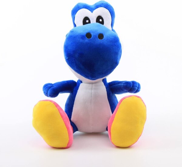 Soma Yoshi Drache Plüschfigur, 25cm, kuschelweich Dinosaurier, Kuscheltier, ab den ersten Lebensmonaten geeignet blau