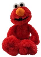 Soma Sesamstrasse Kuscheltier Plüsch Figur 35 cm Plüschtier Stofftier kuschelweich ab den ersten Lebensmonaten geeignet als Geschenk (Elmo Rot)