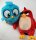 Soma Angry Birds Kuscheltier Vogel 22 cm Plüschfigur Plüsch Kuscheltier Puppe Stofftier Teddy als Geschenk für Kinder (Blau)