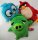 Soma Angry Birds Kuscheltier Vogel Plüschfigur Plüsch Kuscheltier Puppe Stofftier Teddy als Geschenk für Kinder (Leonard Grün)