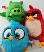 Soma Angry Birds Kuscheltier 30 cm Vogel Plüschfigur Plüsch Kuscheltier Puppe Stofftier Teddy als Geschenk für Kinder (Red)