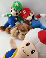 Soma Yoshi Drache Mario, Luigi, Donkey Kong, Toad Pilz Plüschfigur, 30cm, kuschelweich Dinosaurier, Kuscheltier, ab den ersten Lebensmonaten geeignet (Donkey Kong 30 cm)