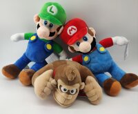 Soma Yoshi Drache Mario, Luigi, Donkey Kong, Toad Pilz Plüschfigur, 30cm, kuschelweich Dinosaurier, Kuscheltier, ab den ersten Lebensmonaten geeignet (Donkey Kong 30 cm)