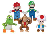 Soma Yoshi Drache Mario, Luigi, Donkey Kong, Toad Pilz Plüschfigur, 30cm, kuschelweich Dinosaurier, Kuscheltier, ab den ersten Lebensmonaten geeignet (Donkey Kong 30 cm)