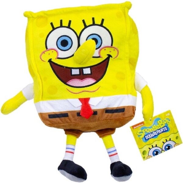 Sponge Bob Schwammkopf Spongebob Kuscheltier XXL 30 cm Plüschtier Stofftier Geschenk für Mädchen Jungen und Kinder