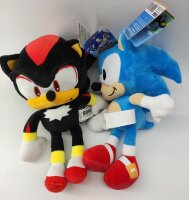 Sonic The Hedgehog - SEGA - Sonic Plüschtier 30 cm, Sonic Kuscheltier Sonic Set alle 4