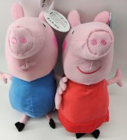 Peppa Wutz Peppa Pig rosa Kuscheltier Schorsch Pig blau Kuscheltier Plüschfigur XXL 40 cm Stofftier Geschenkidee für Kinder (Peppa Pig rosa)