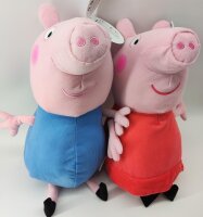 Peppa Wutz Peppa Pig rosa Kuscheltier Schorsch Pig blau Kuscheltier Plüschfigur XXL 40 cm Stofftier Geschenkidee für Kinder (Peppa Pig rosa)