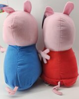 Peppa Wutz  Kuscheltier Schorsch Pig blau Kuscheltier Plüschfigur XXL 40 cm Stofftier Geschenkidee für Kinder (Schorsch Pig blau)