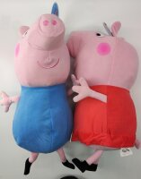 Peppa Wutz  Kuscheltier Schorsch Pig blau Kuscheltier Plüschfigur XXL 40 cm Stofftier Geschenkidee für Kinder (Schorsch Pig blau)