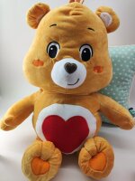 Glücksbärchi Kuscheltier Care Bears Plüsch Plüschfigur XXL 67 cm Teddybär Stofftier Glücksbärchen für Kinder (Geheimnis Bärchi braun)