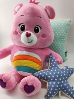 Glücksbärchi Kuscheltier Care Bears Plüsch Plüschfigur XXL 67 cm Teddybär Stofftier Glücksbärchen für Kinder (Hurra Bärchi pink)