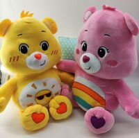 Glücksbärchi Kuscheltier Care Bears Plüsch Plüschfigur XXL 67 cm Teddybär Stofftier Glücksbärchen für Kinder (Hurra Bärchi pink)