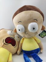 Soma Rick & Morty Kuscheltier Rick and Morty Plüsch Plüschfigur XXL 67 cm Teddybär Stofftier Glücksbärchen für Kinder (Morty Mund zu 67 cm)