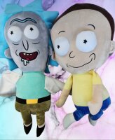 Soma Rick & Morty Kuscheltier Rick and Morty Plüsch Plüschfigur XXL 67 cm Teddybär Stofftier Glücksbärchen für Kinder (Morty Mund zu 67 cm)