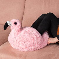 Soma Fußwärmer Handwärmer Kuschelwarmies Kuschelfreunde Wärmekissen Stofftier Kuscheltier Plüschtier (Flamingo, Fußwärmer 35 cm x 25 cm x 16 cm)