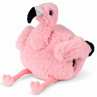 Soma Fußwärmer Handwärmer Kuschelwarmies Kuschelfreunde Wärmekissen Stofftier Kuscheltier Plüschtier (Flamingo, Handwärmer 35 cm x 35 cm x 35 cm)