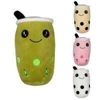 Bubble Tea Plüschtier Boba Kuscheltier Plüschpuppen Weiche XXL 30 cm  Kuscheltier Tee Weiche Puppe Teetasse Kissen Kinderspielzeug Avocado grün