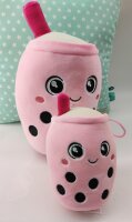 Bubble Tea Plüschtier Boba Kuscheltier Plüschpuppen Weiche Kuscheltier Tee Weiche Puppe Teetasse Kissen Kinderspielzeug (Rosa, 15 cm)