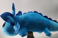 Axolotl Echse Molch Kuscheltier Figur Plüsch Tintenfisch Spiel Puppe XL 25 cm Plüschtier Püsch Wassertier blau