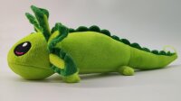 Axolotl Echse Molch Kuscheltier Figur Plüsch Tintenfisch Spiel Puppe XL 25 cm Plüschtier Püsch Wassertier grün