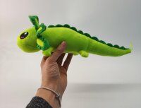 Axolotl Echse Molch Kuscheltier Figur Plüsch Tintenfisch Spiel Puppe XL 68 cm Plüschtier Püsch Wassertier grün