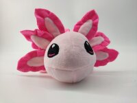 Axolotl Echse Molch Kuscheltier Figur Plüsch Tintenfisch Spiel Puppe XL 25 cm Plüschtier Püsch Wassertier rosa pink