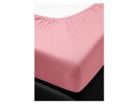 Irisette Kuschel-Jersey Spannbetttuch Vesuv 0012 rosa 100 x 200 cm + 90-100 x 200 cm