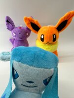 Plüsch Pokemon Kuscheltier Evoli Weiterentwicklung Eis Glaziola Plüschtier 20 cm