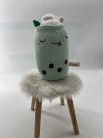 Bubble Tea Plüschtier Boba Kuscheltier Plüschpuppen Weiche Bubble Tea Kuscheltier Tee Weiche Puppe Teetasse Kissen Kinderspielzeug (grün, 30 cm)