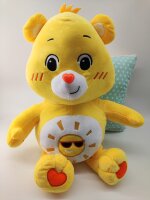 Glücksbärchi Kuscheltier Care Bears Plüsch Plüschfigur XXL 28 cm Teddybär Stofftier Glücksbärchen für Kinder (Sonnenschein Bärchi gelb XXL 28 cm)