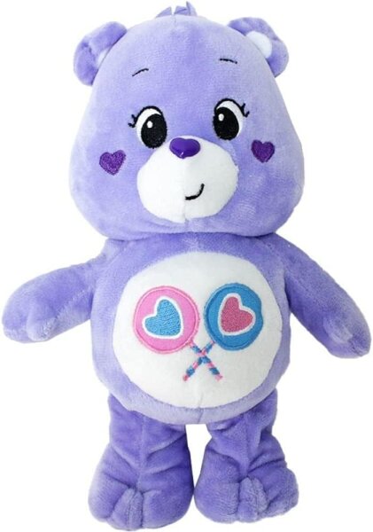 Glücksbärchi Kuscheltier Care Bears Plüsch Plüschfigur XXL 28 cm Teddybär Stofftier Glücksbärchen für Kinder (Teile gern Bärchi lila XXL 28 cm)