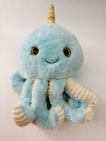 Soma Niedliche Krake Plüsch Spielzeug Octopus Puppe Kuscheltier Cartoon Oktopus Stofftiere Plüschtiere Geburtstag Geschenk XXL (Blau 20 cm)