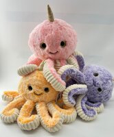 Soma Niedliche Krake Plüsch Spielzeug Octopus Puppe Kuscheltier Cartoon Oktopus Stofftiere Plüschtiere Geburtstag Geschenk XXL (Lila 20cm)