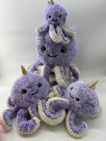 Soma Niedliche Krake Plüsch Spielzeug Octopus Puppe Kuscheltier Cartoon Oktopus Stofftiere Plüschtiere Geburtstag Geschenk XXL (Lila 20cm)