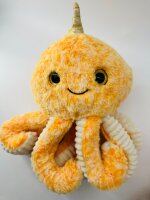 Soma Niedliche Krake Plüsch Spielzeug Octopus Puppe Kuscheltier Cartoon Oktopus Stofftiere Plüschtiere Geburtstag Geschenk XXL (Orange, 20 cm)