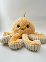 Soma Niedliche Krake Plüsch Spielzeug Octopus Puppe Kuscheltier Cartoon Oktopus Stofftiere Plüschtiere Geburtstag Geschenk XXL (Orange, 47 cm)