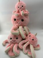 Soma Niedliche Krake Plüsch Spielzeug Octopus Puppe Kuscheltier Cartoon Oktopus Stofftiere Plüschtiere Geburtstag Geschenk XXL (Rosa, 20 cm)