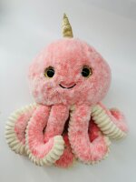 Soma Niedliche Krake Plüsch Spielzeug Octopus Puppe Kuscheltier Cartoon Oktopus Stofftiere Plüschtiere Geburtstag Geschenk XXL (Rosa, 20 cm)