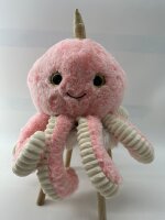 Soma Niedliche Krake Plüsch Spielzeug Octopus Puppe Kuscheltier Cartoon Oktopus Stofftiere Plüschtiere Geburtstag Geschenk XXL (Rosa, 30 cm)