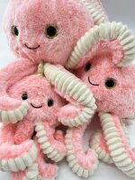 Soma Niedliche Krake Plüsch Spielzeug Octopus Puppe Kuscheltier Cartoon Oktopus Stofftiere Plüschtiere Geburtstag Geschenk XXL (Rosa, 30 cm)