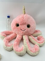 Soma Niedliche Krake Plüsch Spielzeug Octopus Puppe Kuscheltier Cartoon Oktopus Stofftiere Plüschtiere Geburtstag Geschenk XXL (Rosa, 47 cm)