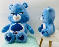 Glücksbärchi Kuscheltier Care Bears Plüsch Plüschfigur XXL 28 cm Teddybär Stofftier Glücksbärchen für Kinder (Brumm Bärchi blau XXL 28 cm)