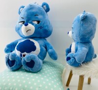 Glücksbärchi Kuscheltier Care Bears Plüsch Plüschfigur XXL 43 cm Teddybär Stofftier Glücksbärchen für Kinder (Brumm Bärchi blau XXL 43 cm)