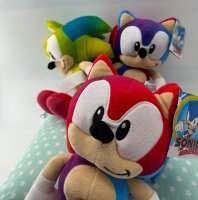 Sonic The Hedgehog - SEGA - Sonic Plüschtier 30 cm, Sonic Kuscheltier (Sonic Rainbow rot)